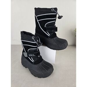 Totes Kids‎ Black Snow Boots Waterproof Winter Warm Size 7